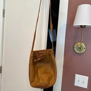 Baggu Drawstring leather purse with tags